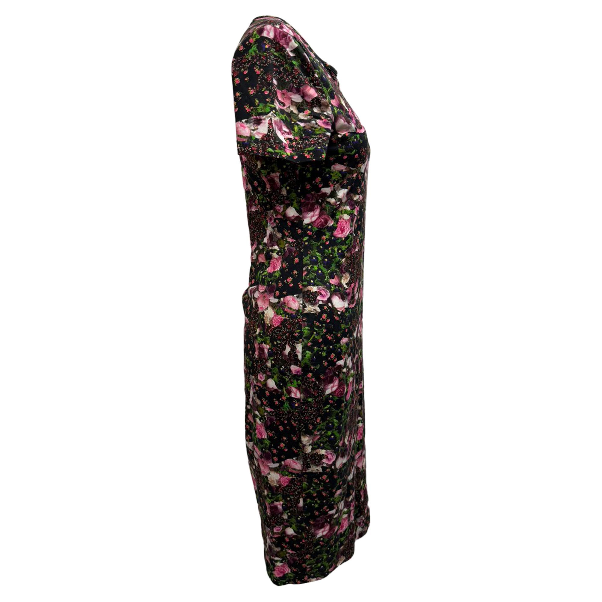 Givenchy Preloved Floral-Print Midi Dress in Multicolor Cotton