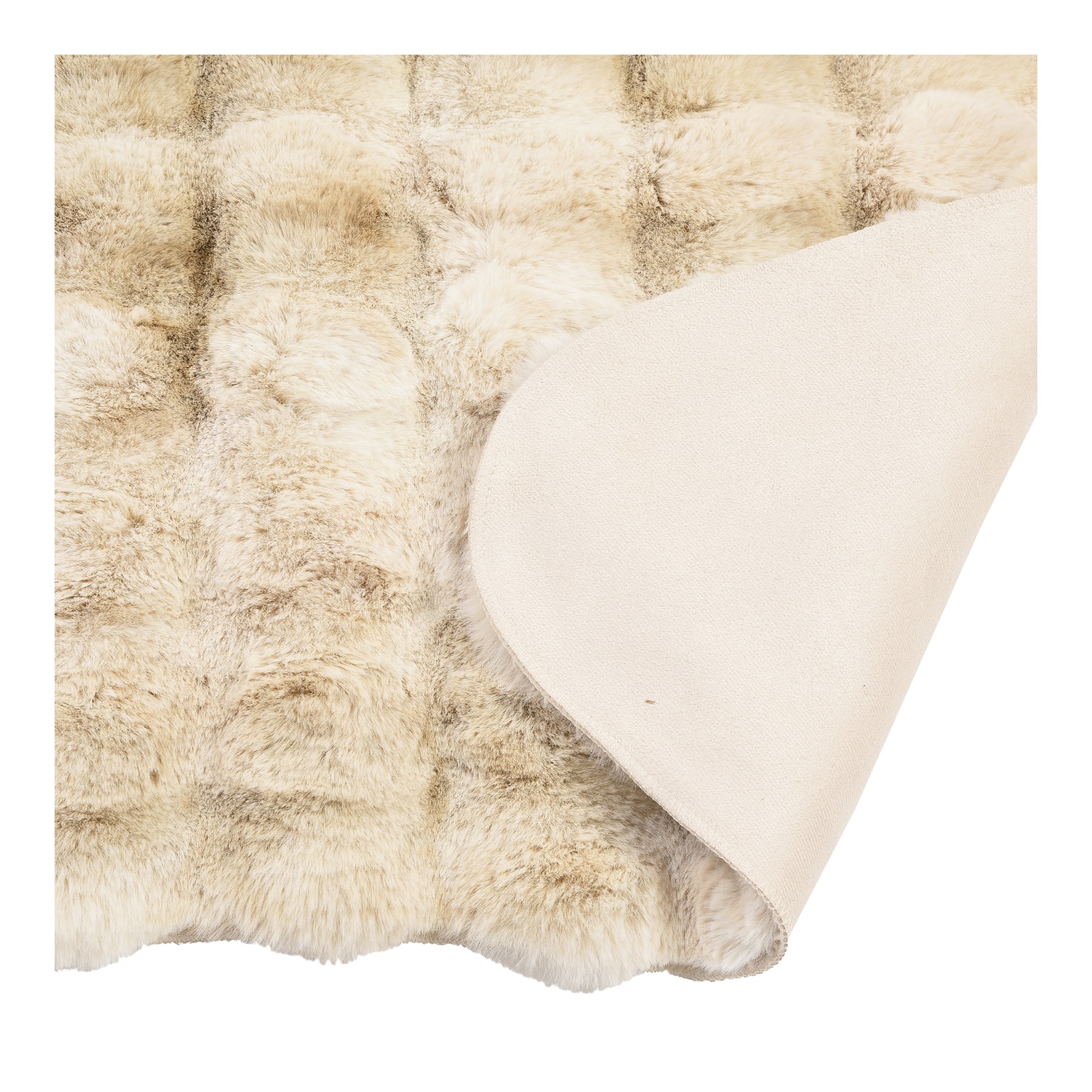 Kunstfell Ylva Beige,L 1.200 x B 900 mm