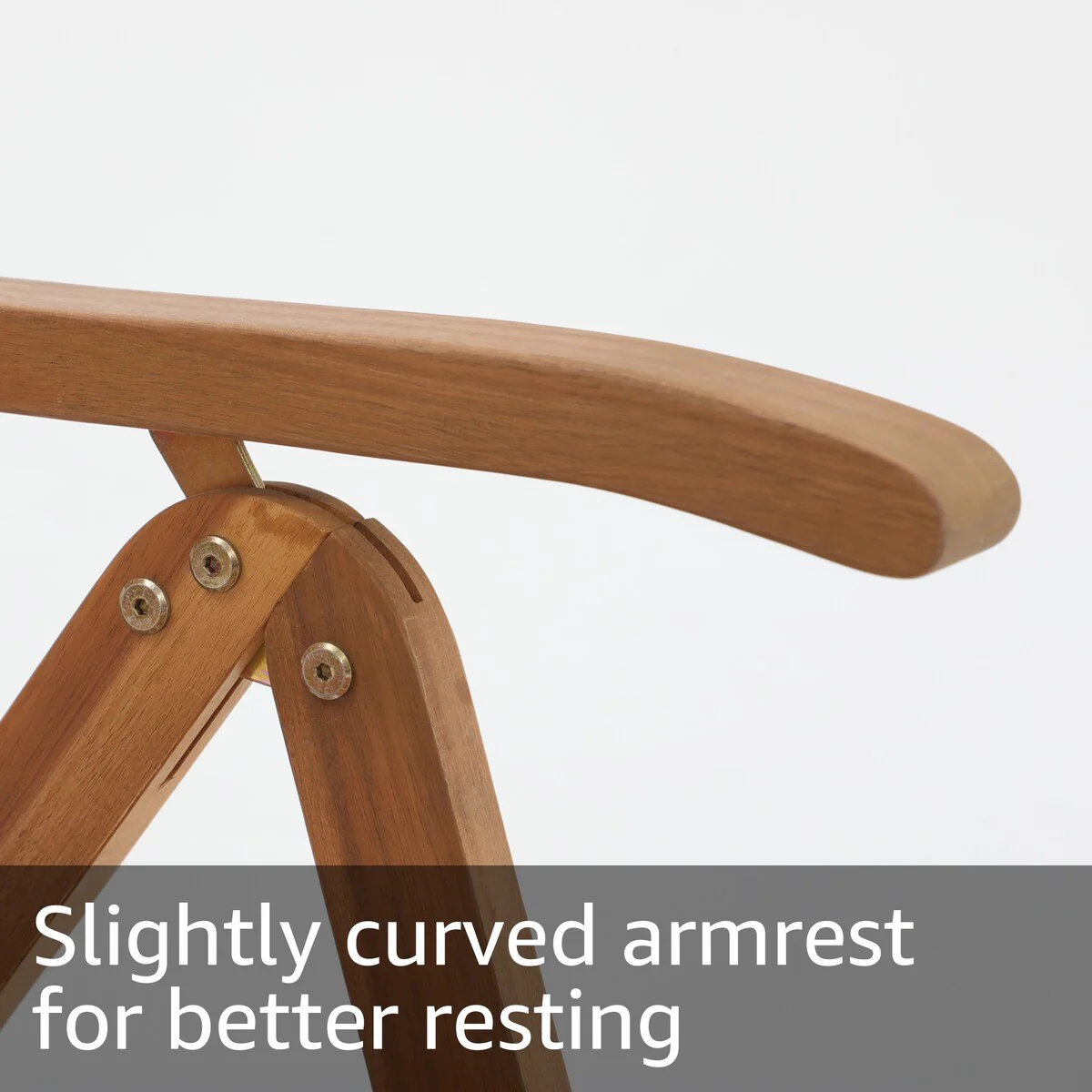 Patio Acacia Wood Adjustable Chairs (Set of 2)