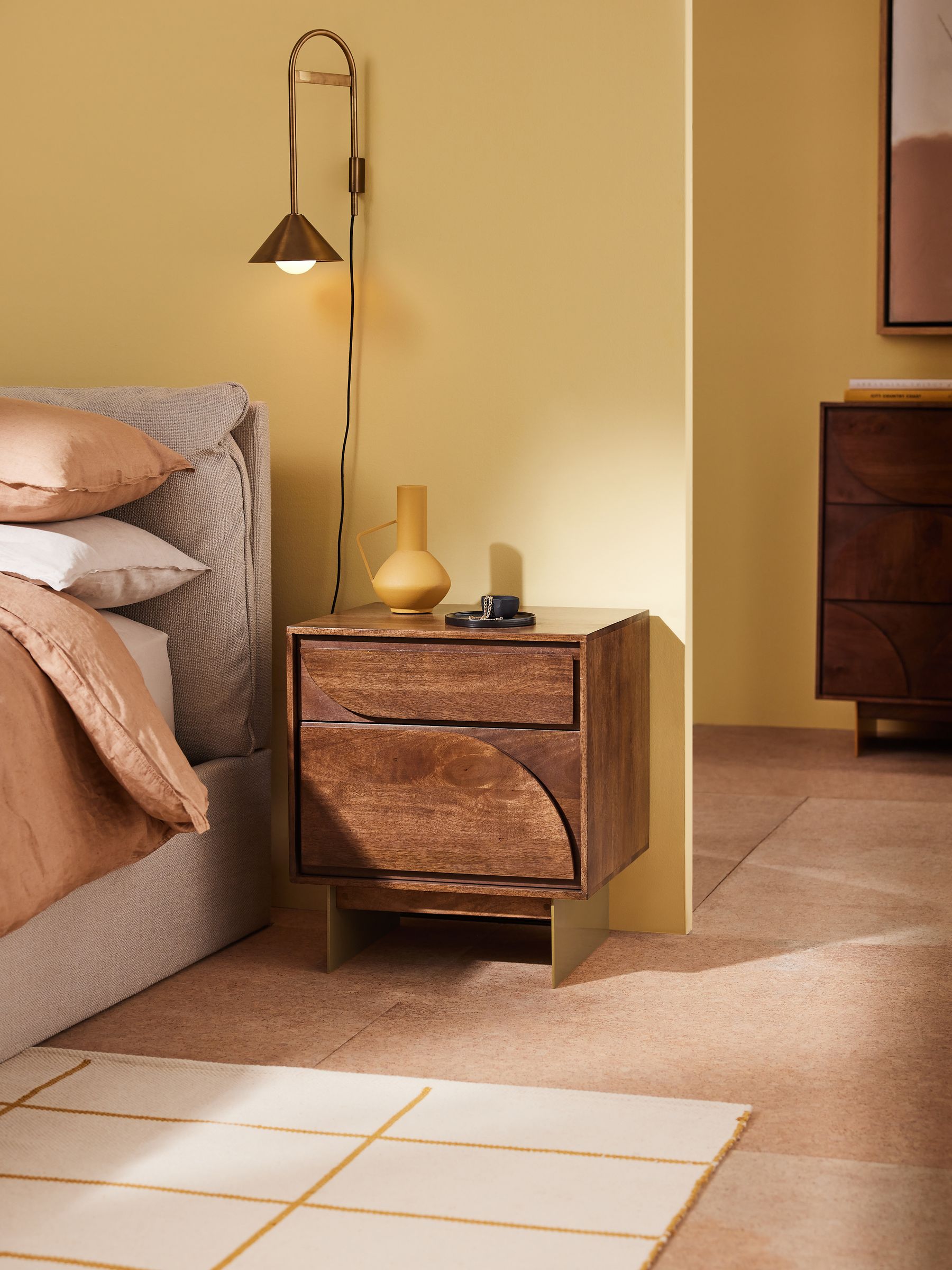 Brown Keala Bedside Table