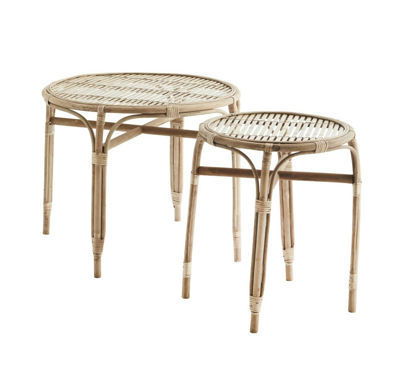 - Bout de canapé Bambou Bois clair 60X60