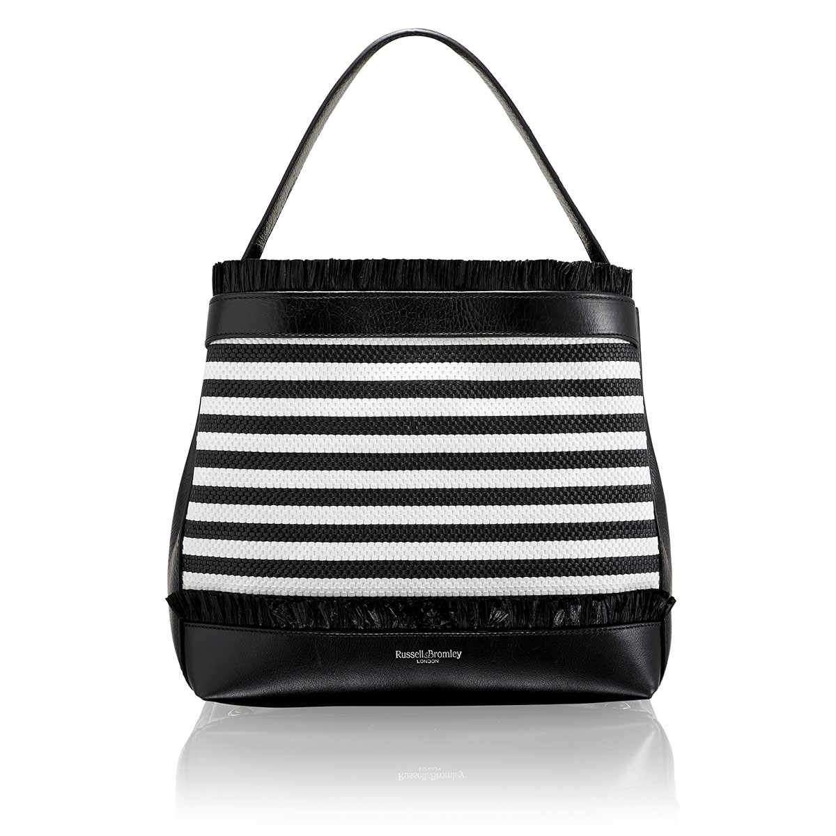 Russell & Bromley SHIP SHAPE Raffia Bucket Bag