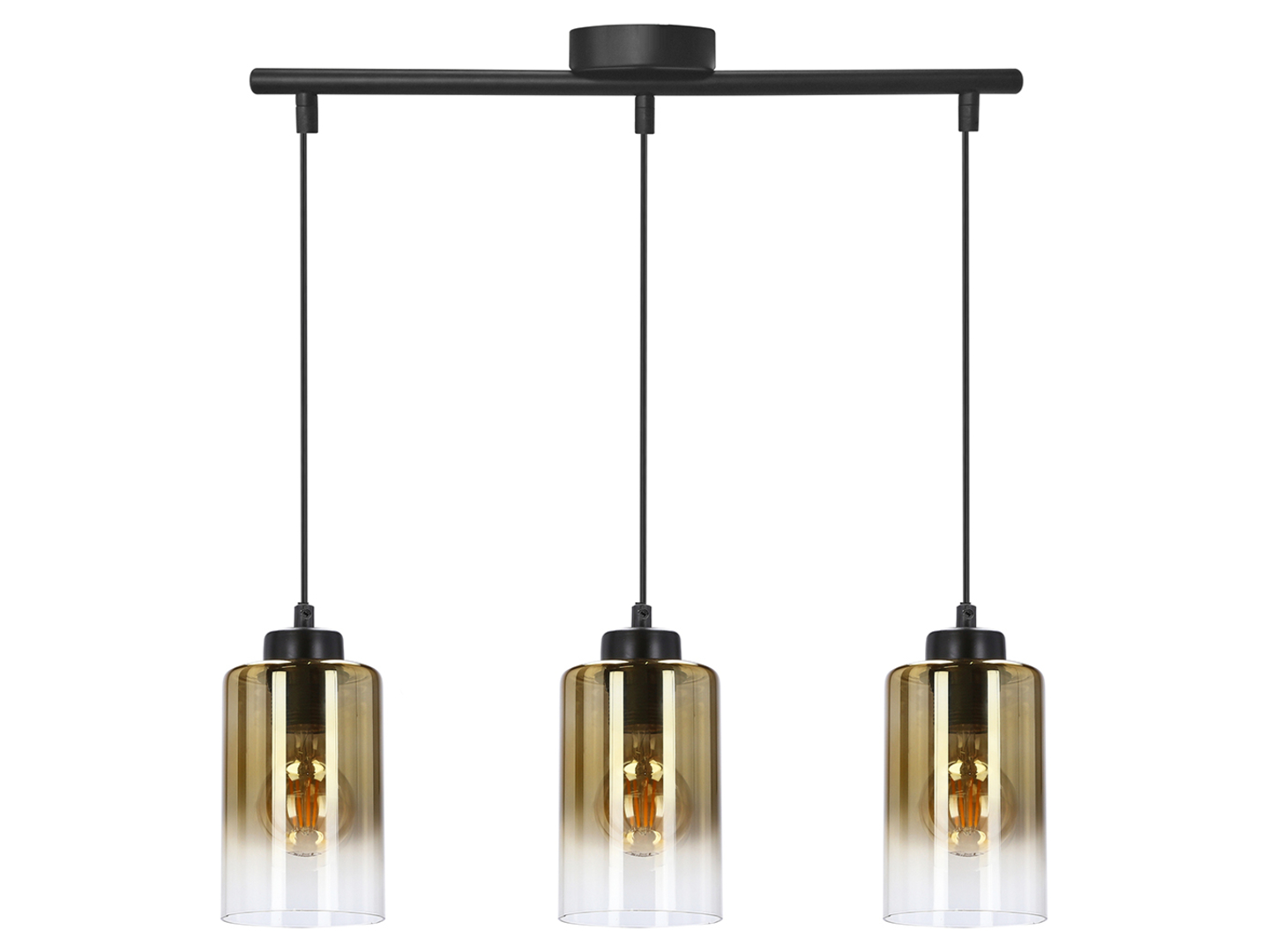 Lampa wisząca Aspra 3-punktowa metalowa czarna