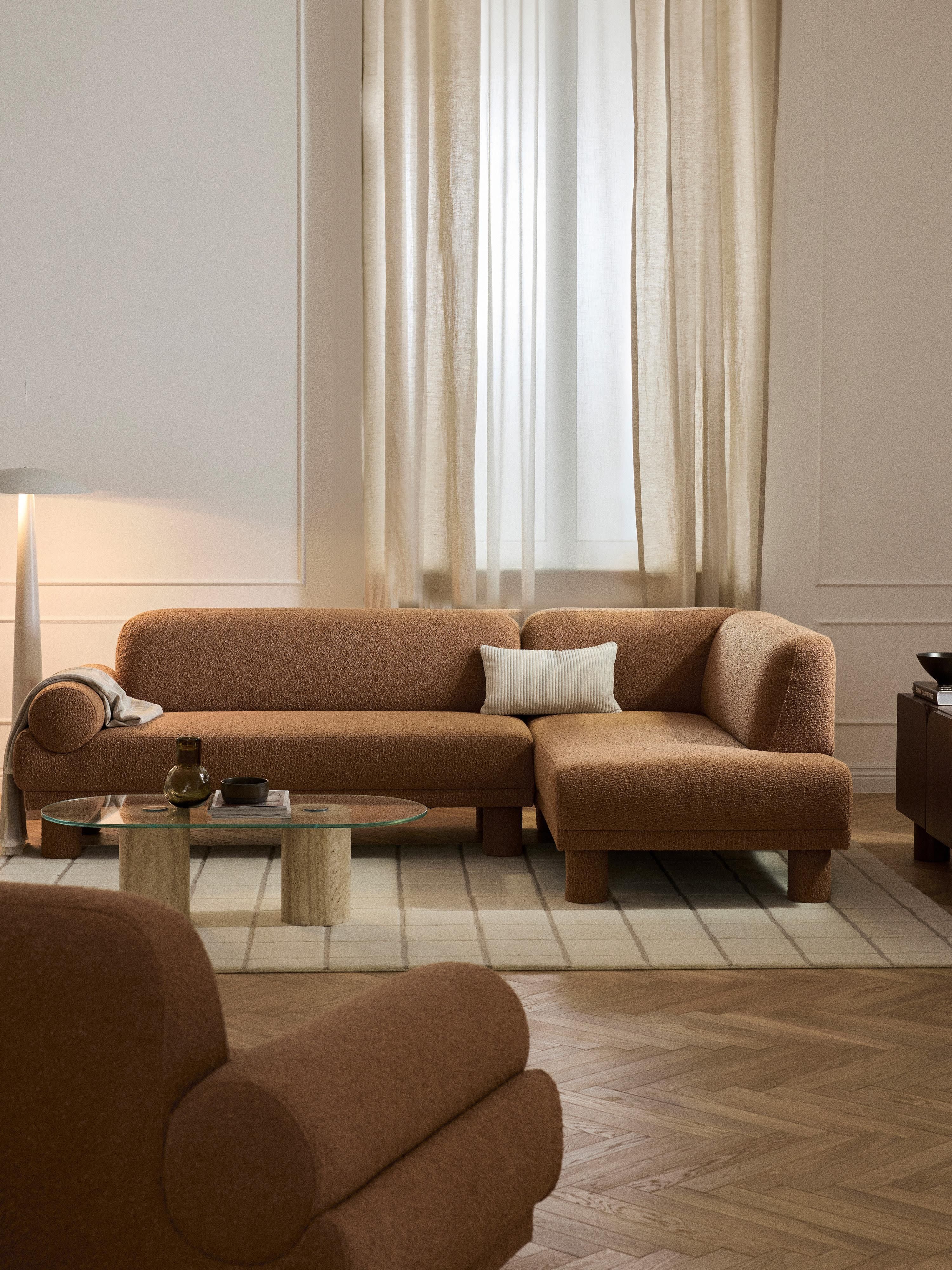Bouclé-Ecksofa Lilo