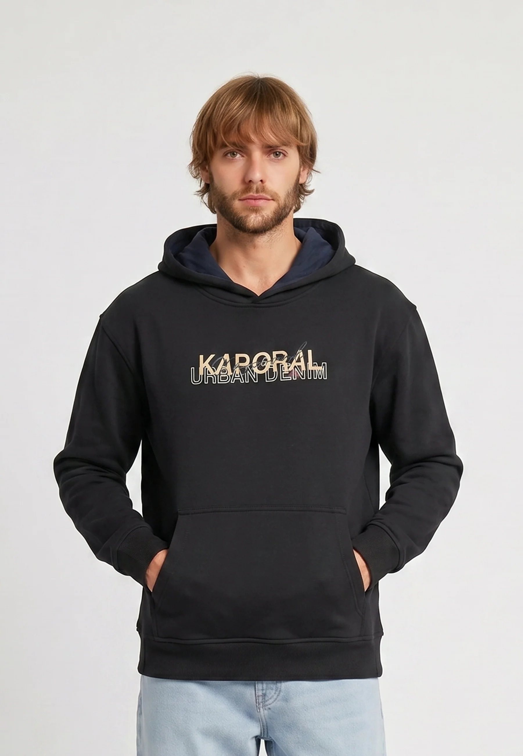 Sweat à capuche noir RANKO