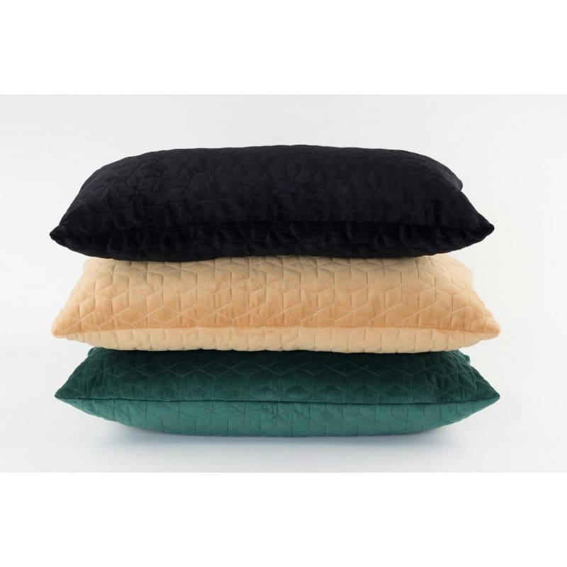 IRIS - Coussin en tissu noir