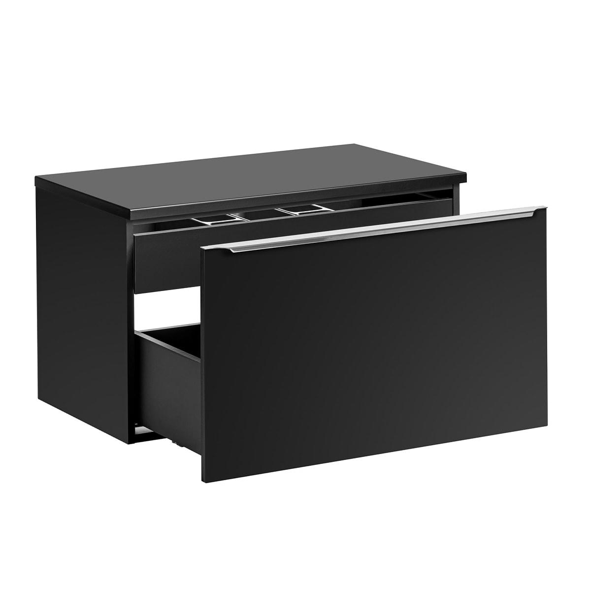 - Meuble sous-vasque 80cm noir