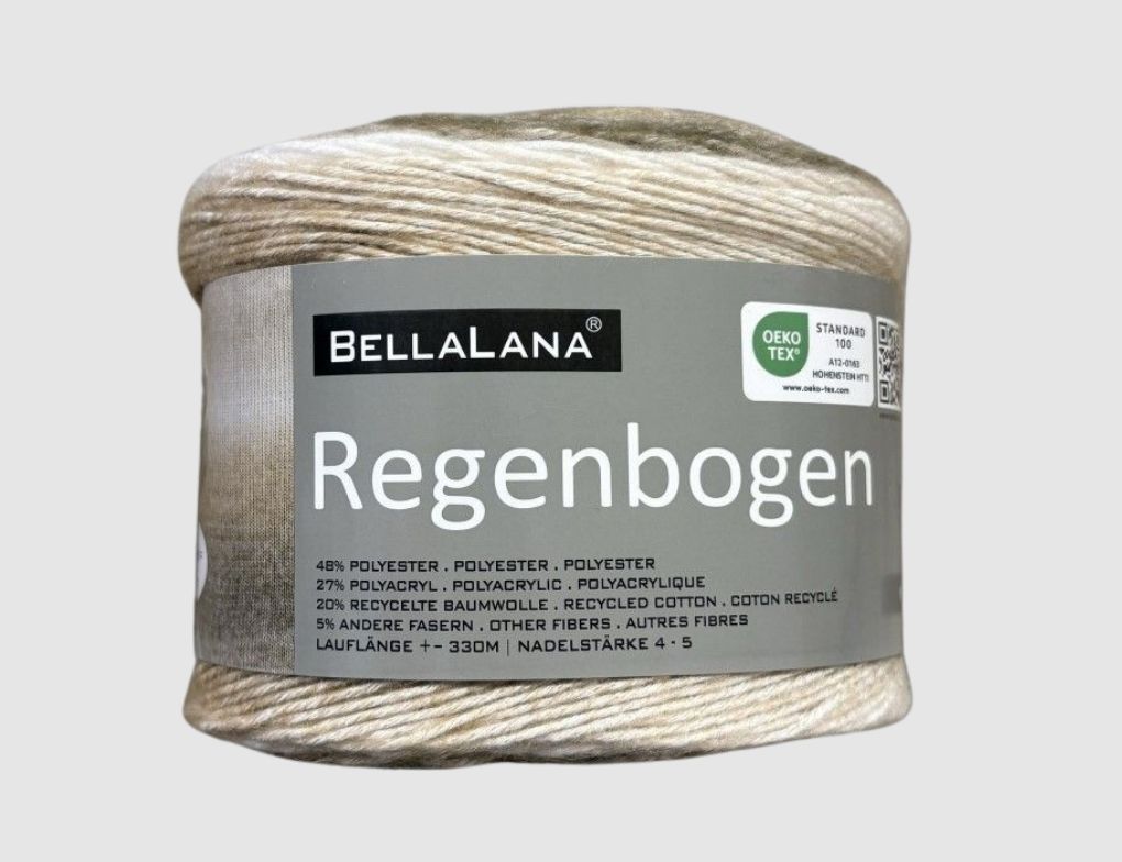 Strickgarn Regenbogen Natur