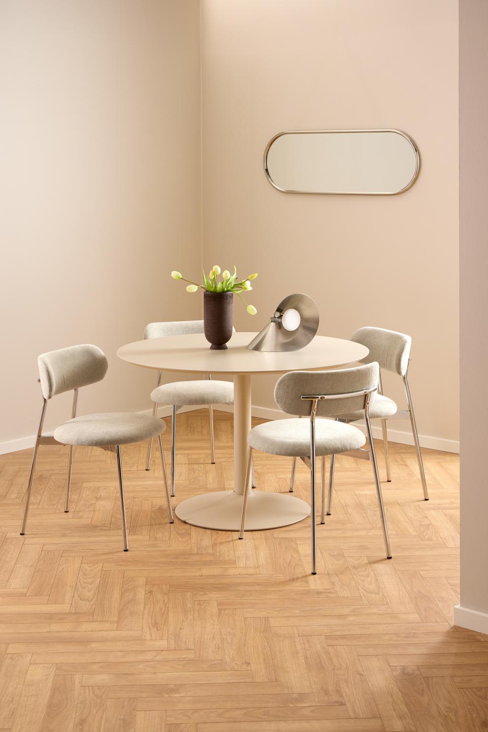 Rebellenclub Eetkamertafel Madrid - ø110 cm- Beige