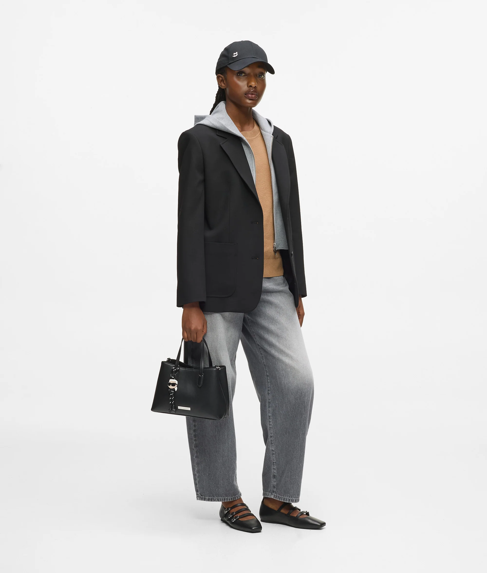 Petit tote bag lisse Ikon