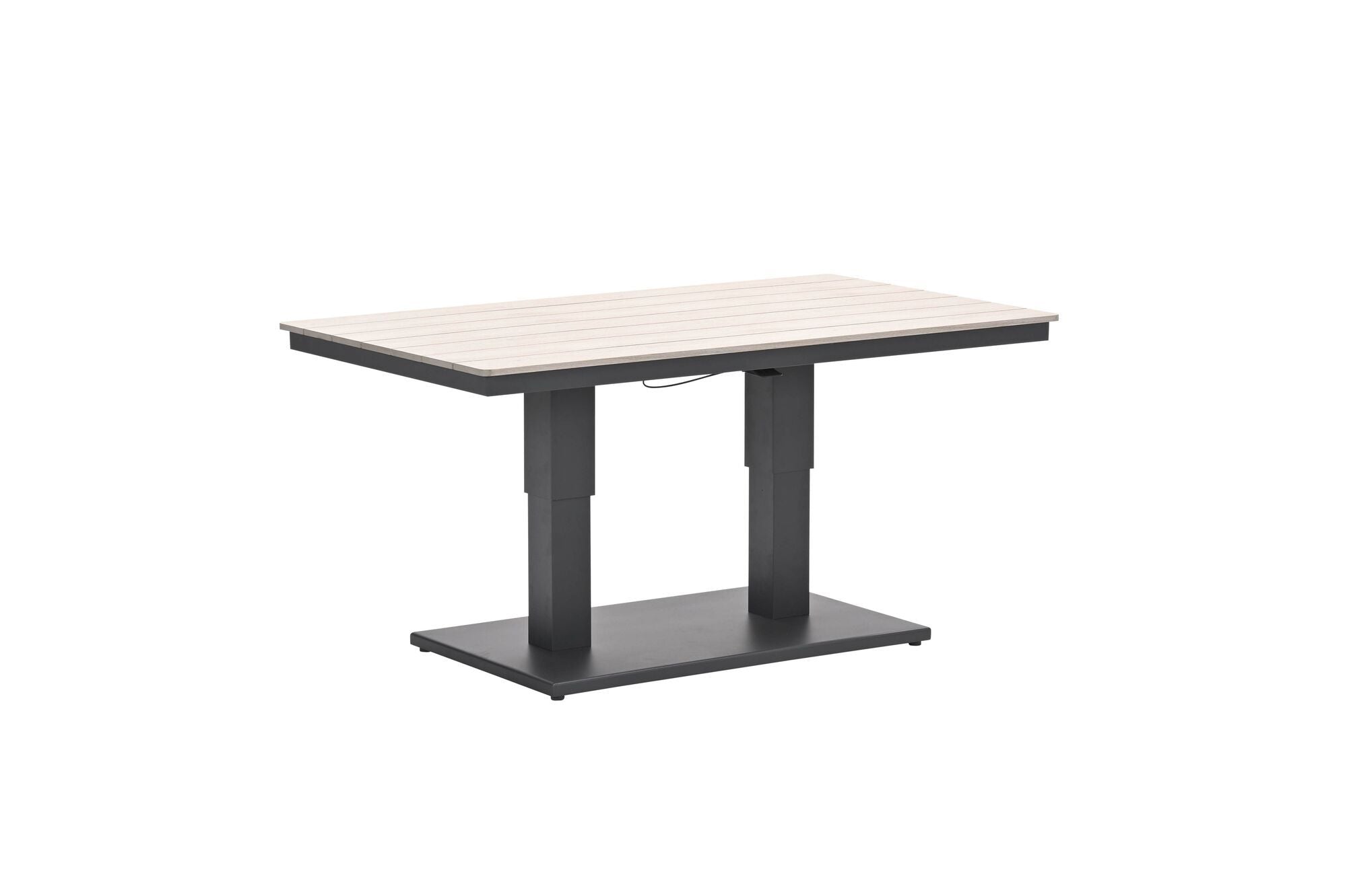 Cyprus tafel- in hoogte verstelbaar - 150x87cm -c. black-light teak