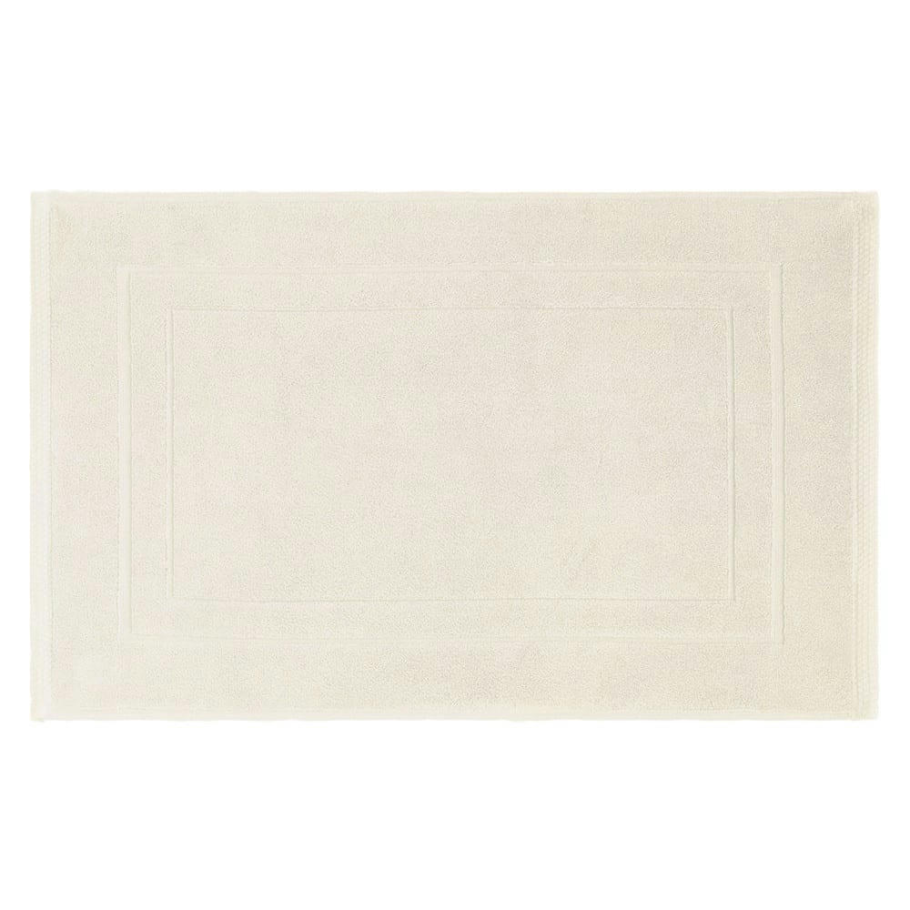 - Tapis de bain  pur coton ivoire 50x80