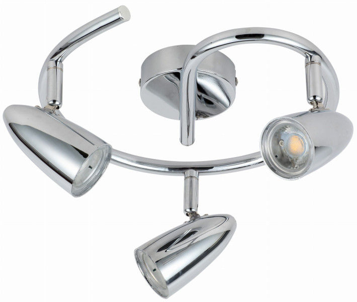 Lampa sufitowa LIBERTY chromowana LED 3x4W Ciepła biel 1050lm Candellux