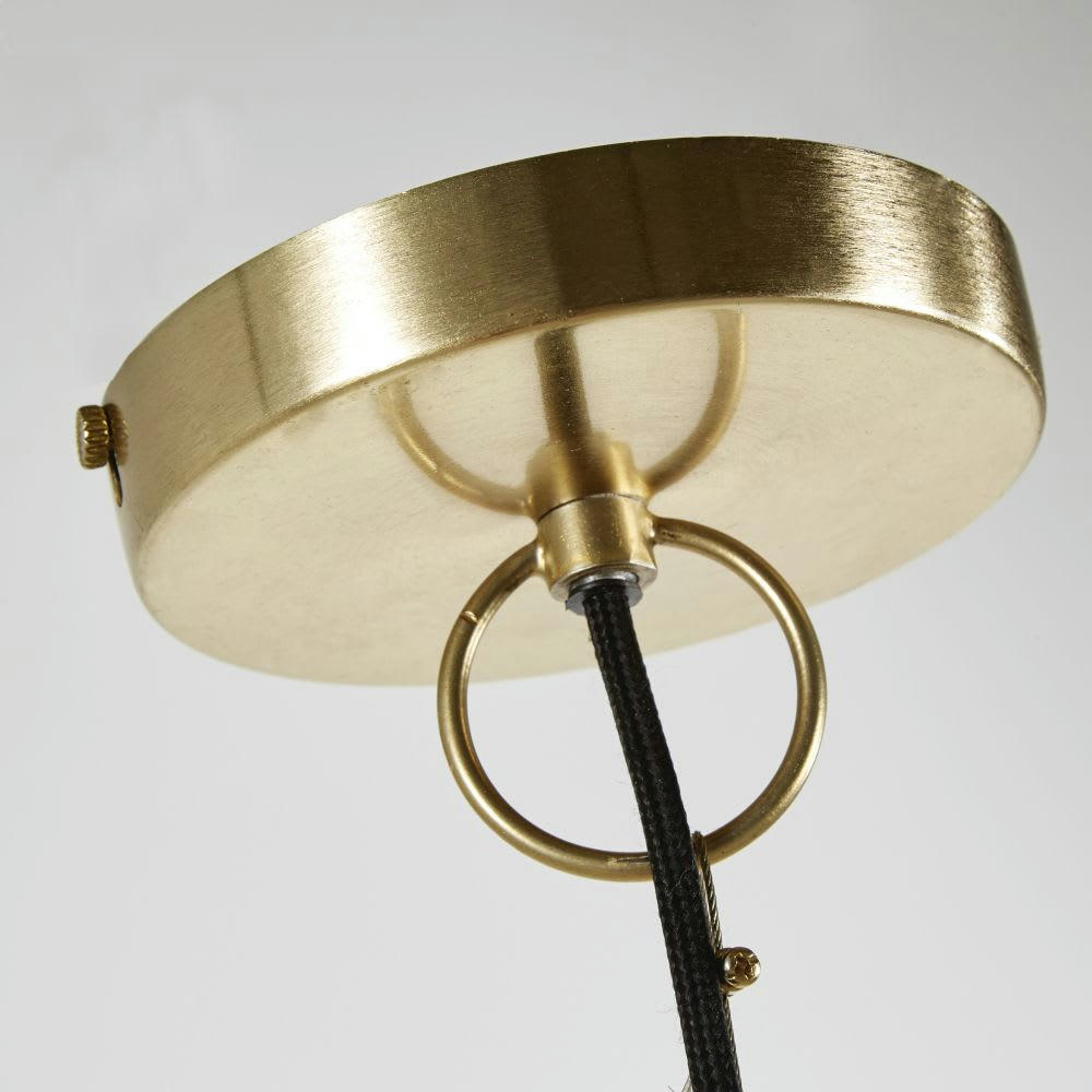 OGA - Suspension fleur en fibre végétale tressée