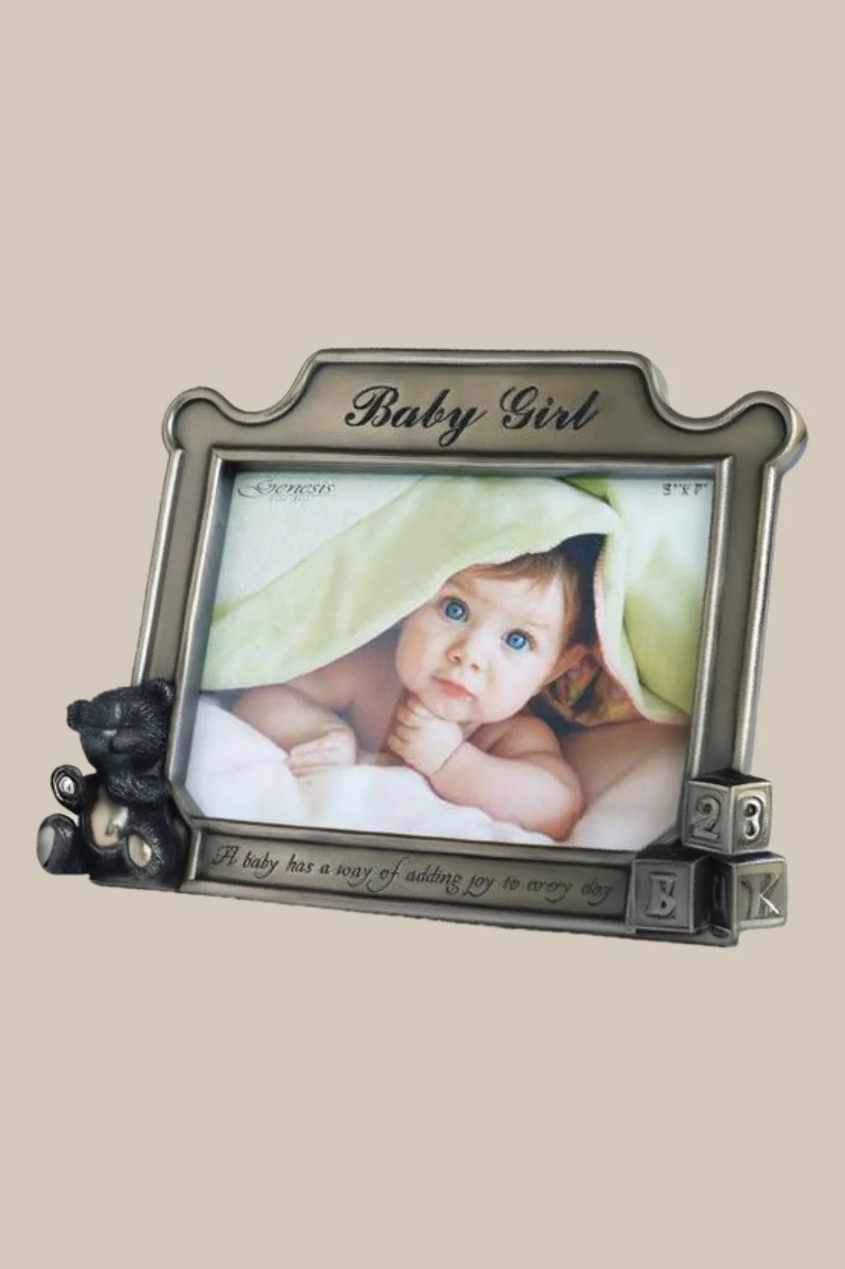 Bronze Baby Girl Frame