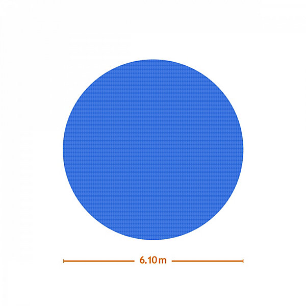 Bâche à bulles ronde 6,10m pour piscine - 180 Microns - Bleu - Linxor