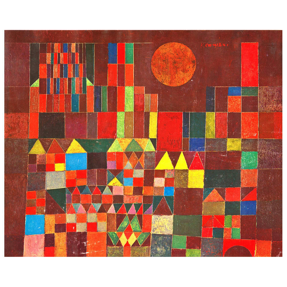 - Tableau Burg Und Sonne (Château et Soleil) Paul Klee 80x100cm