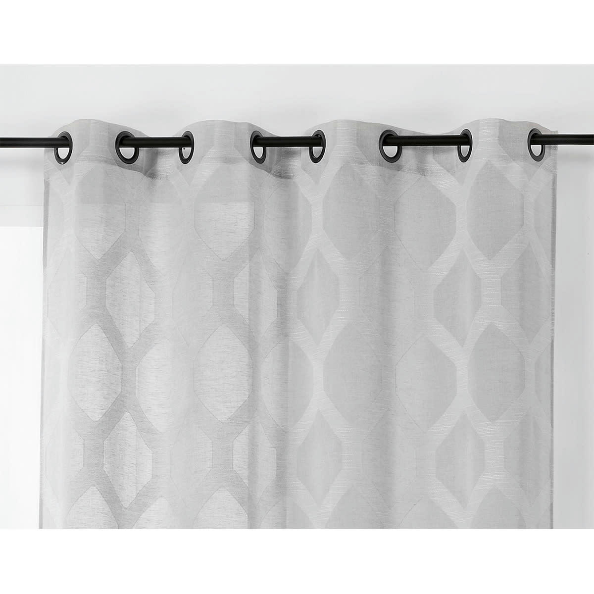 - Voilage à motifs géométriques verticaux