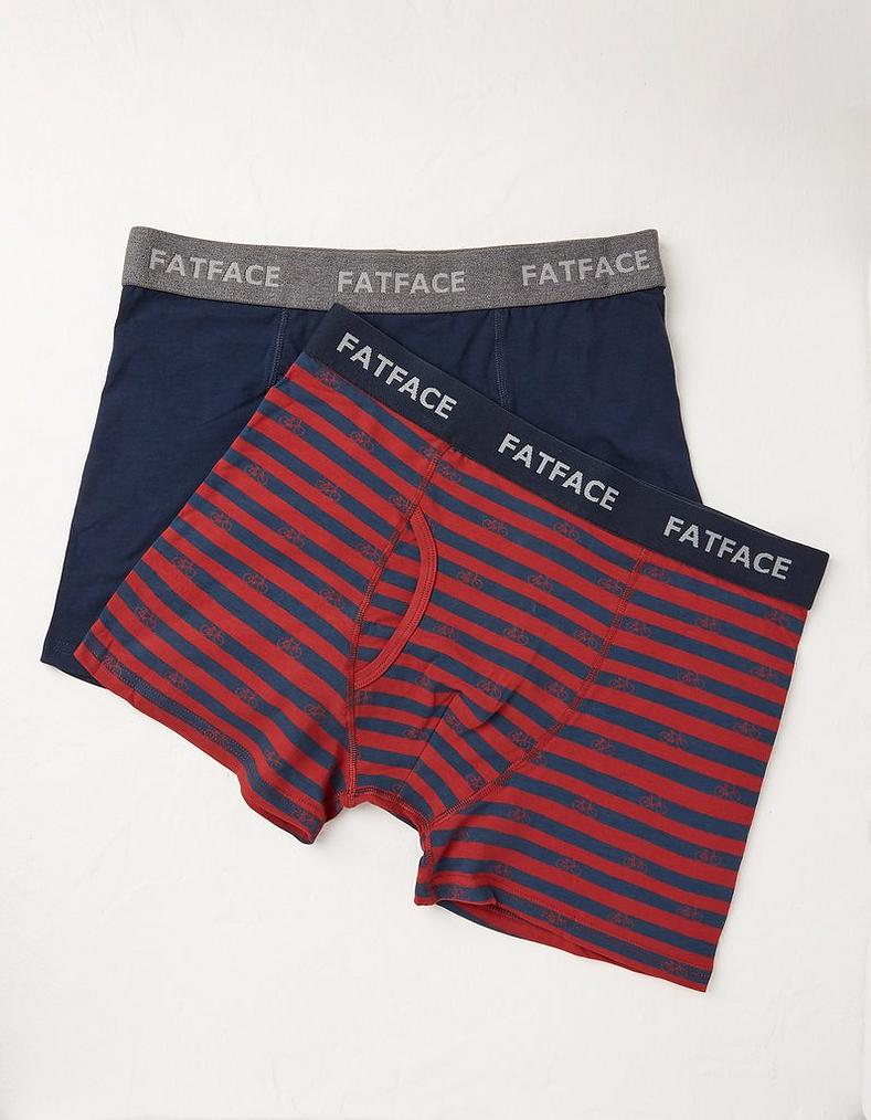 2 Pack Bike Stripe Boxers