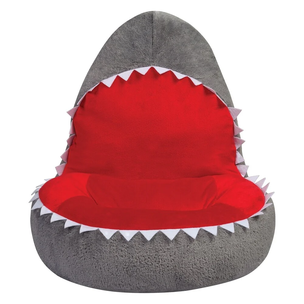 Children's Plush Imitative Shark Character Chair