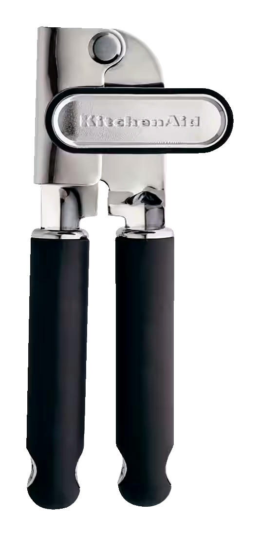 KitchenAid Gourmet Soft Grip Stainless Steel Can Opener, Black,