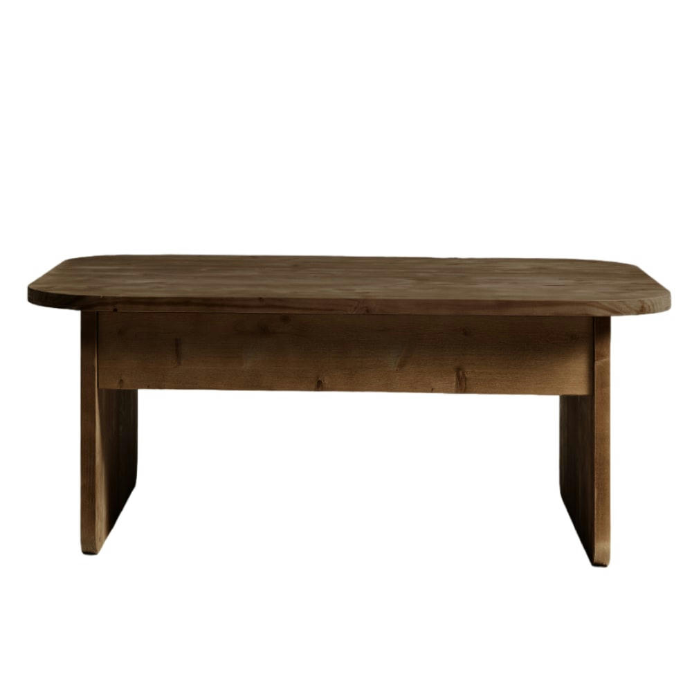 PALMIRA - Table basse élévatrice en bois de sapin en couleur marron