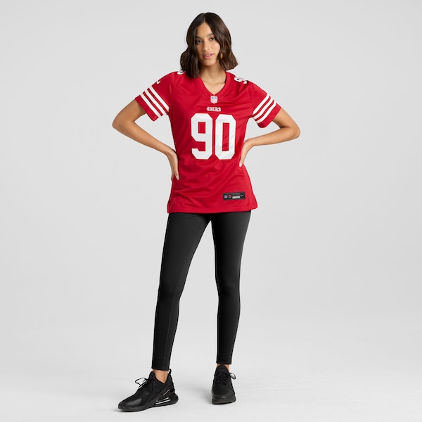 Kevin Givens San Francisco 49ers Nike Women's  Game Jersey -  Scarlet