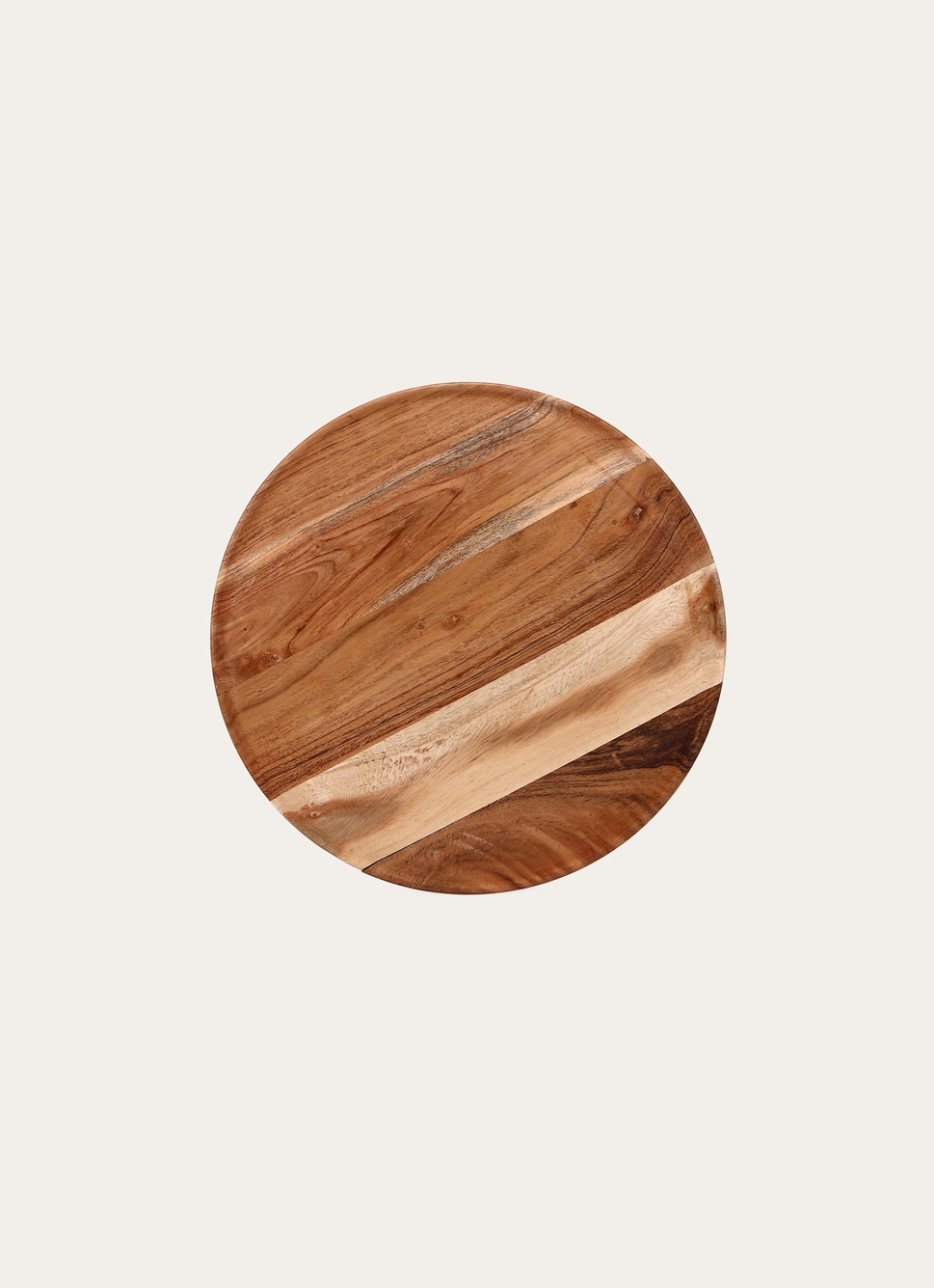 ASSIETTE DE PRÉSENTATION EN BOIS D'ACACIA MARRON