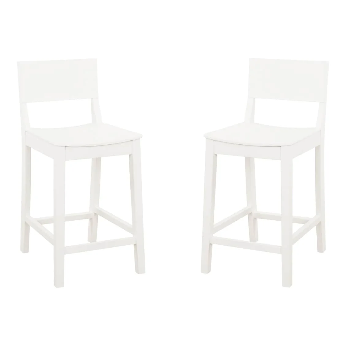 Dahlia Wood 24-Inch Armless Counter Stool (Set of 2)
