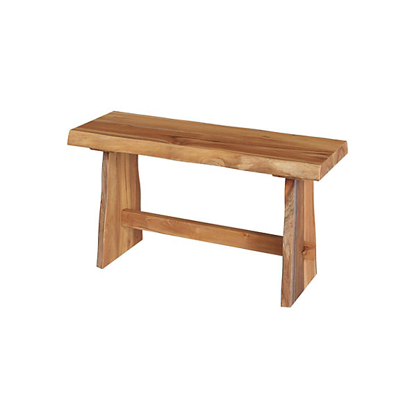 Banc 2 places en bois de teck recyclé 90 cm - Vic