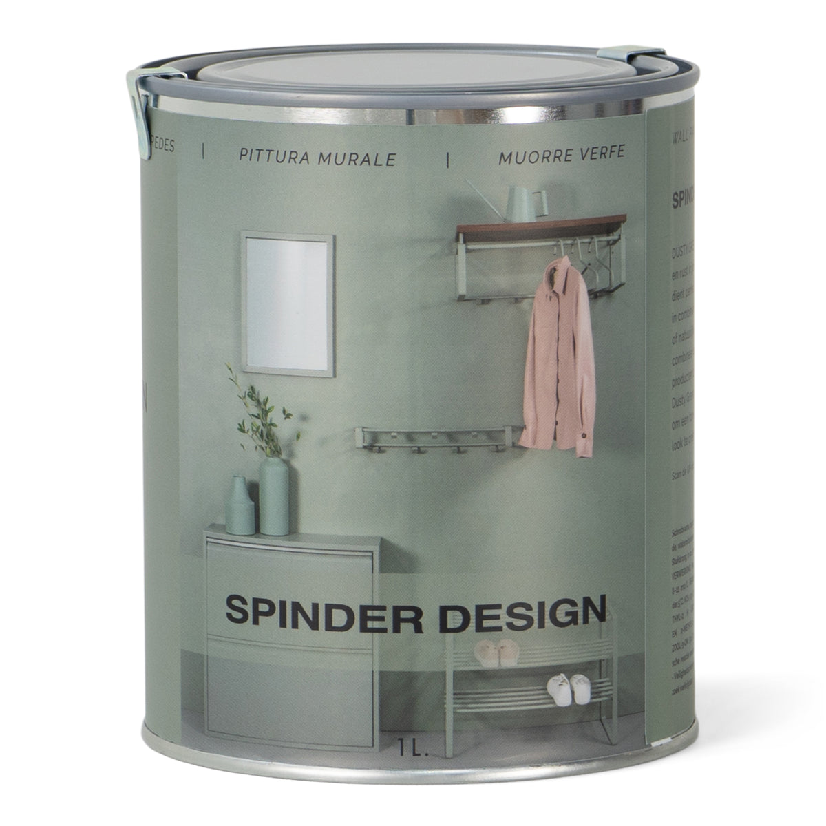 Spinder Design matte muurverf Wall Paint - Dusty Green