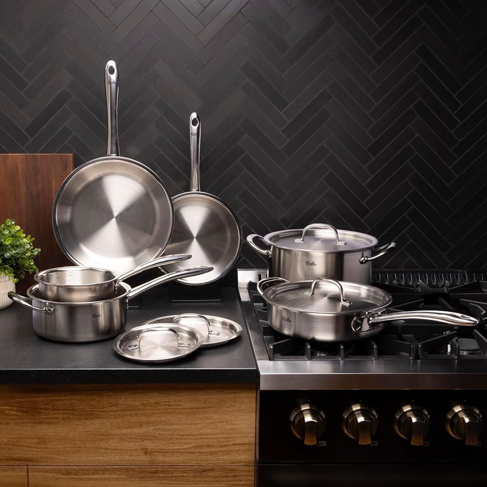 Fissler M5 Pro-Ply 5-ply Stainless Steel 10 Piece Cookware Set