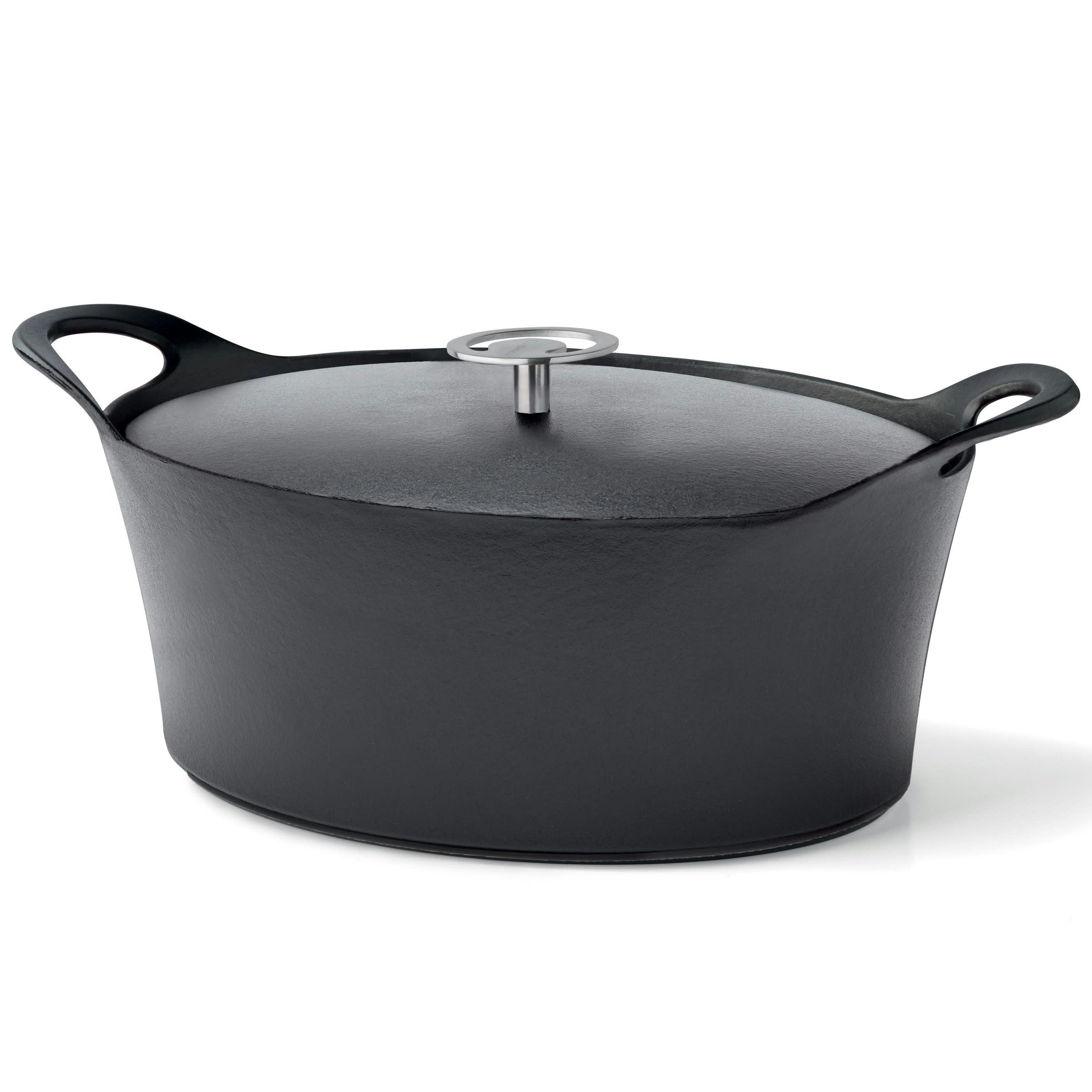 VOLCAN - Cocotte ovale noire 29cm