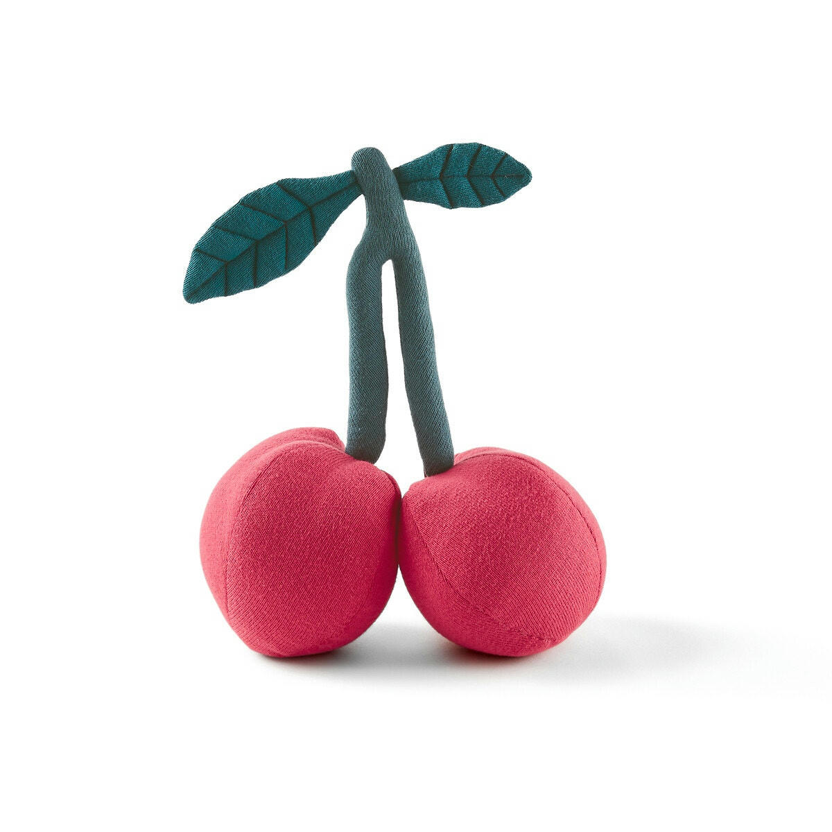 Coussin tricot forme cerises, Griotte