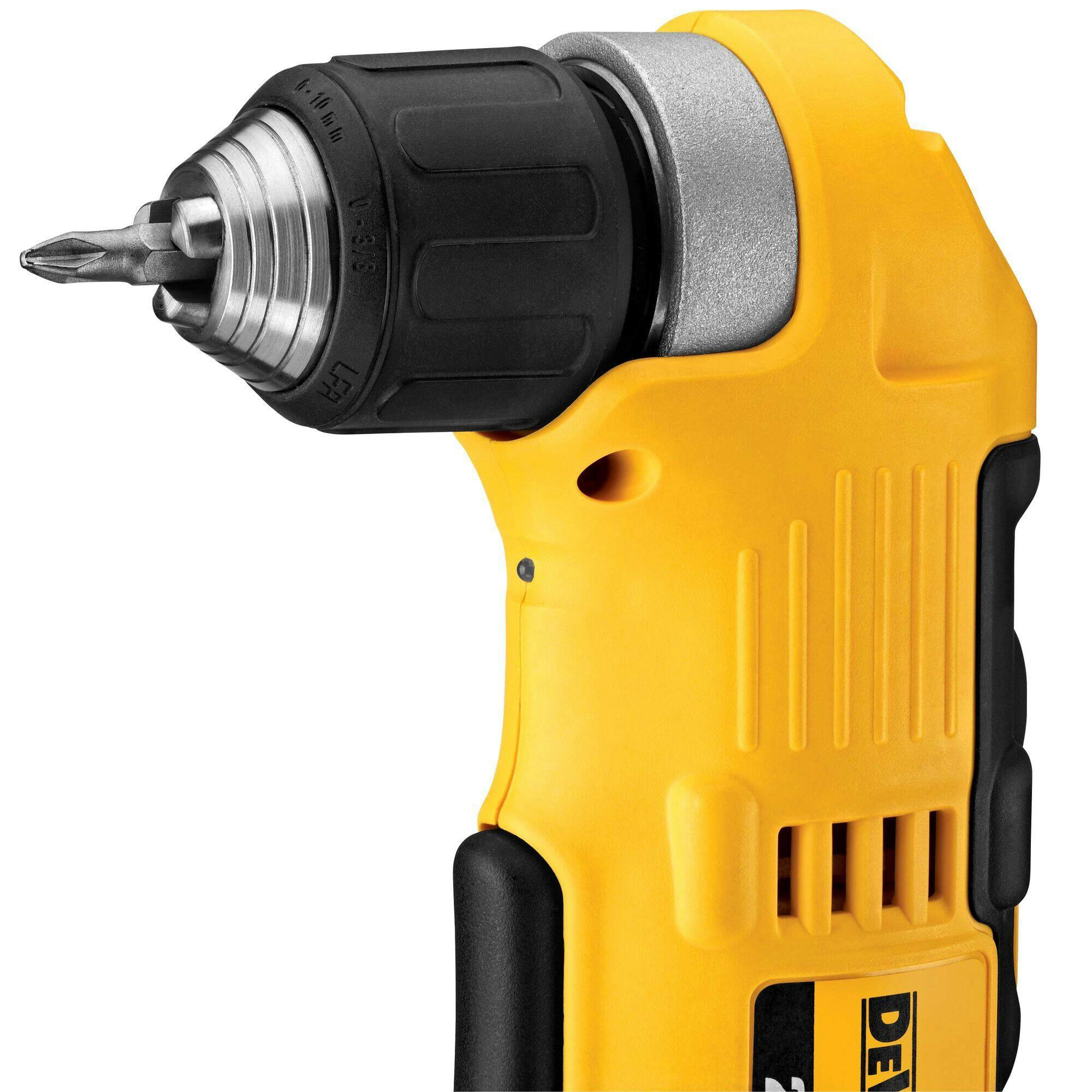DEWALT DCD740C1 20V MAX Compact Right Angle Drill Driver Kit, 3/8-in, 1.3Ah
