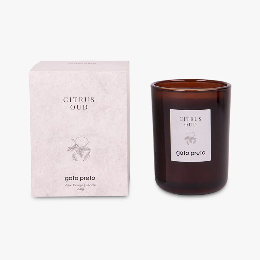 Vela Perfumada em Copo de Vidro Citrus e Baunilha ORIENTAL GARDEN