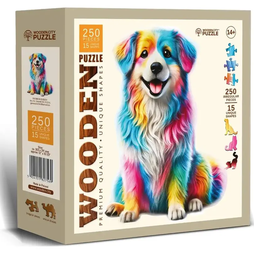 Puzzle Rainbow Buddy Dog