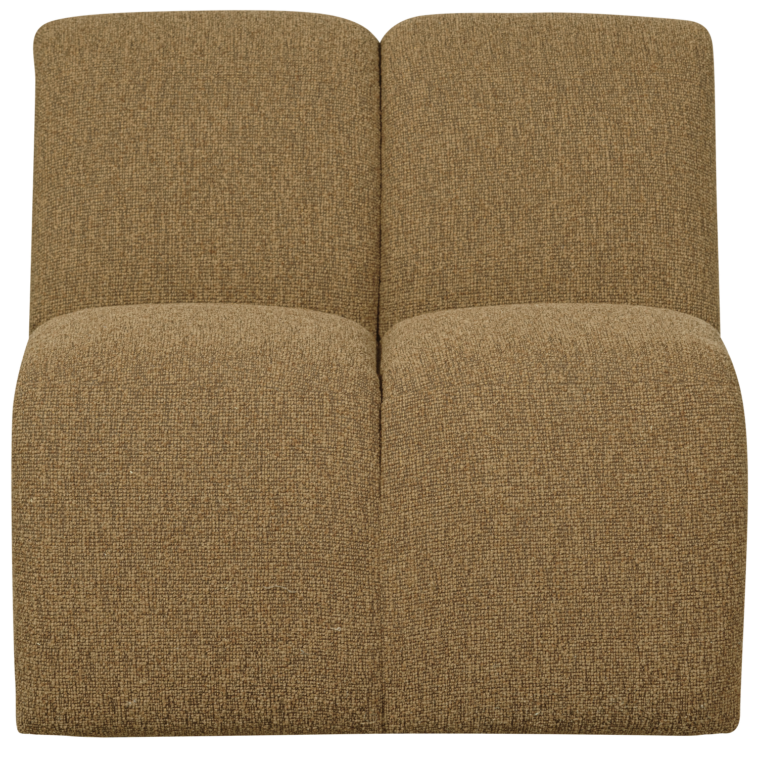 WOOOD 1-zits bank Mojo - Bouclé - Geel/Bruin - 74x80x97