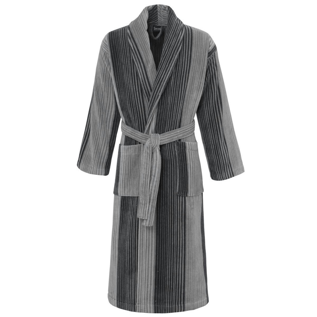 VIBORG - Peignoir col châle velours 420gr/m²   L