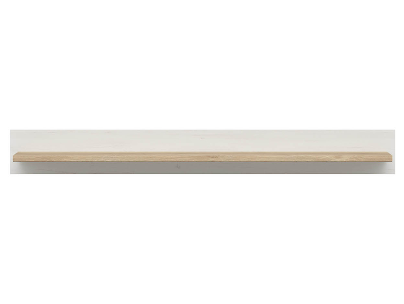Półka ścienna Loksa 143 cm sosna andersen biała/dąb grandson