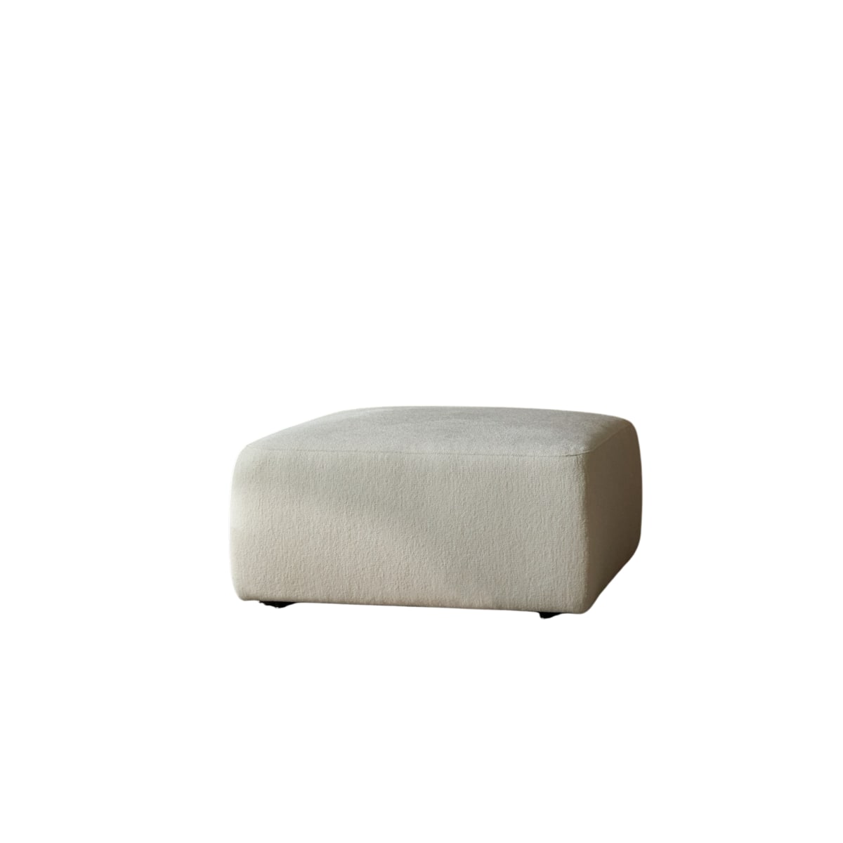 Tikamoon Voetenbank van ecrukleurige stof - Beige