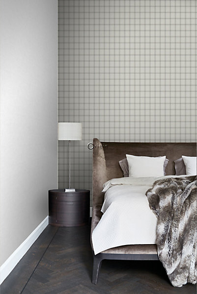 Origin Wallcoverings papier peint à carreaux beige 53 cm x 10.05 m