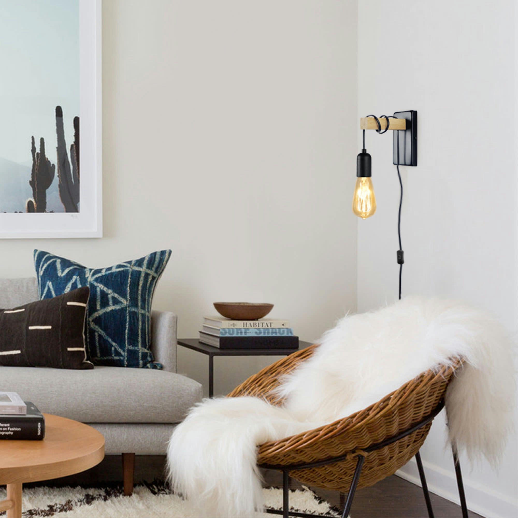 BROOKLYN - Applique bois naturel