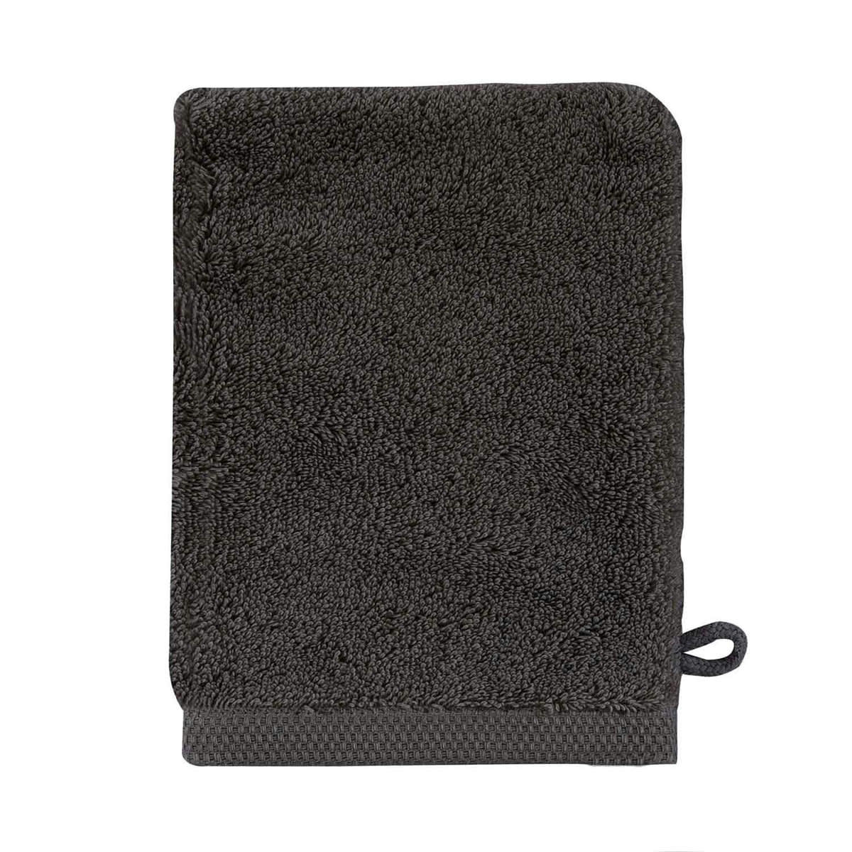 ESSENTIEL - Gant de toilette en coton gris graphite 16x21