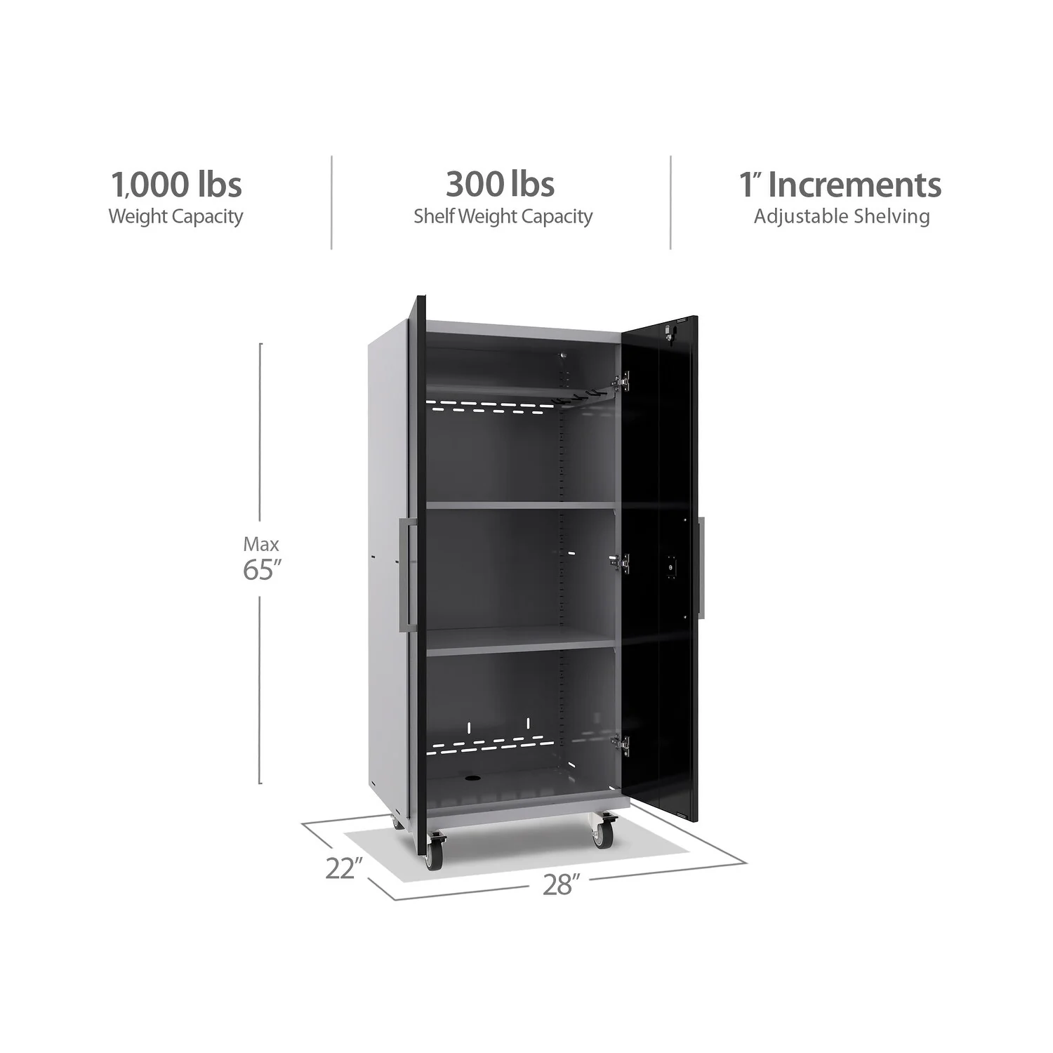 NewAge Products Performance Plus 2.0 Mobile Locker - Black