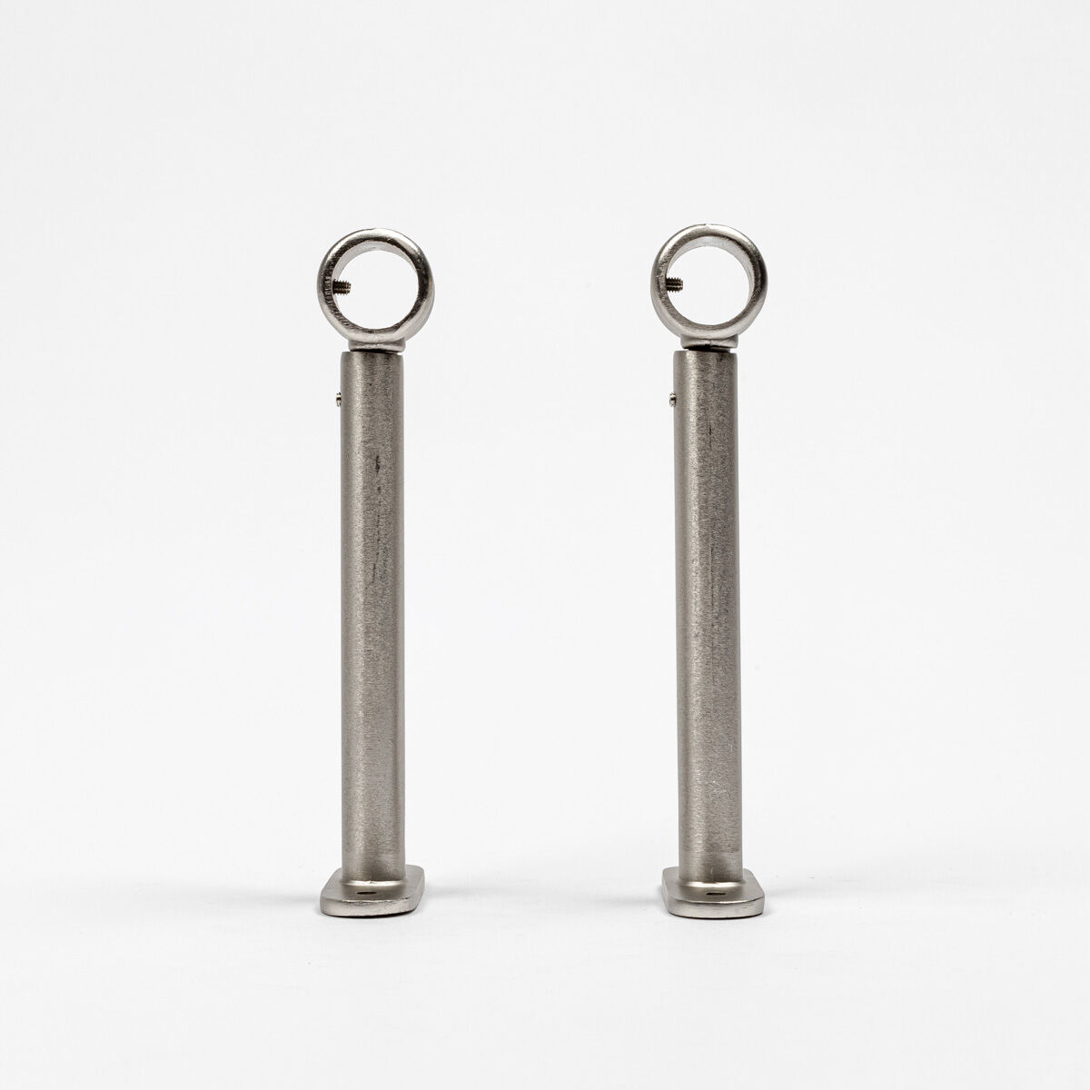 Conjunto 2 suportes prateados 150mm