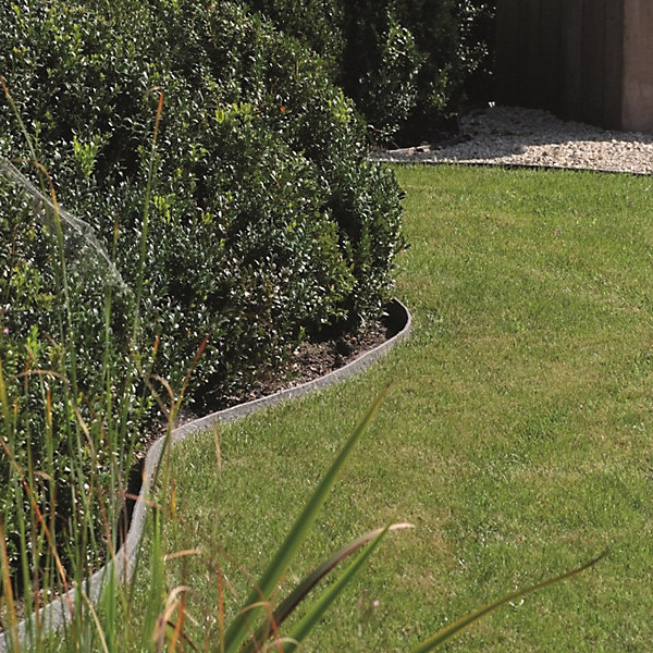 Ecolat Bordure de jardin H.14 cm rouleau - Gris 2000