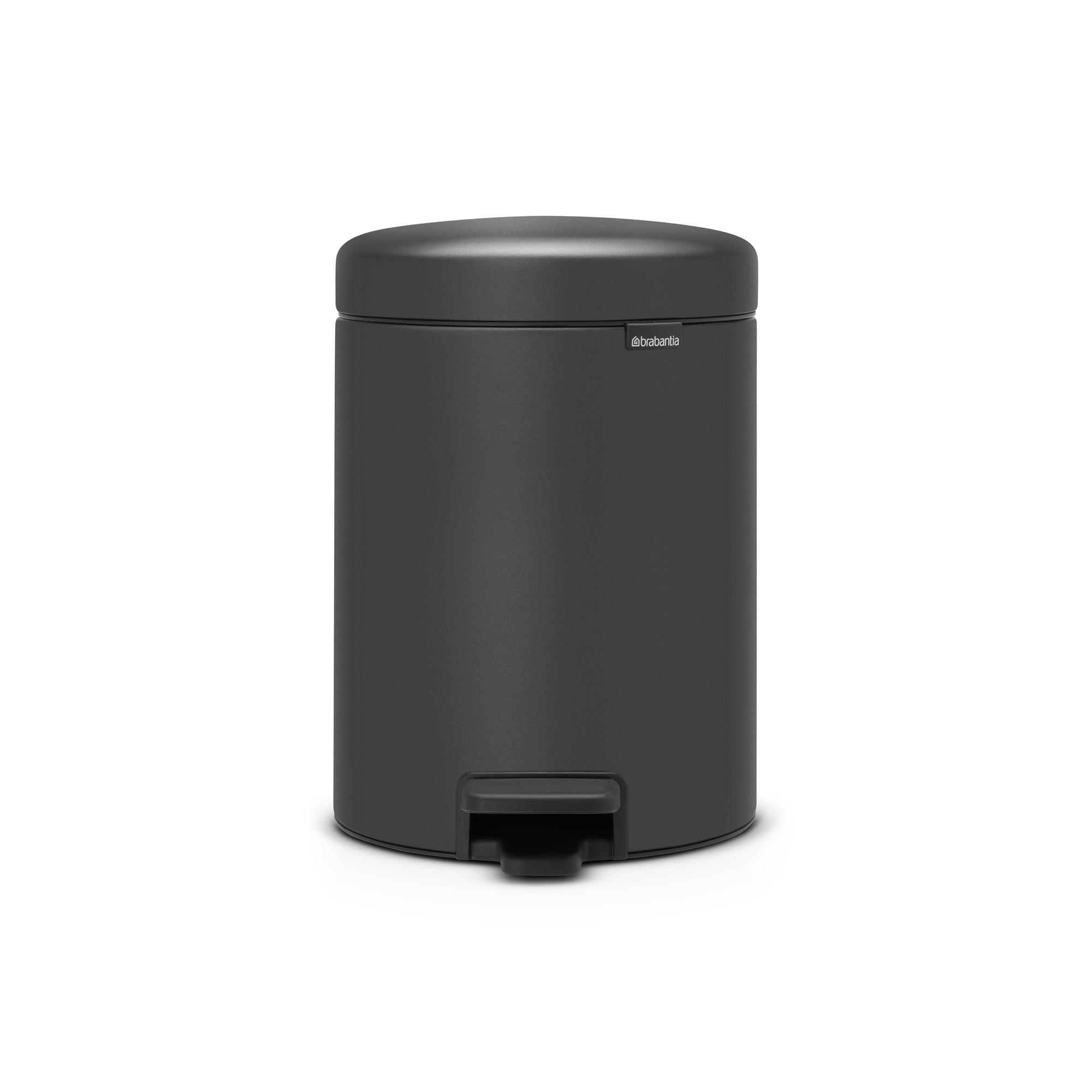 Brabantia NewIcon Pedaalemmer, 5 liter, kunststof binnenemmer - Mineral Infinite Grey