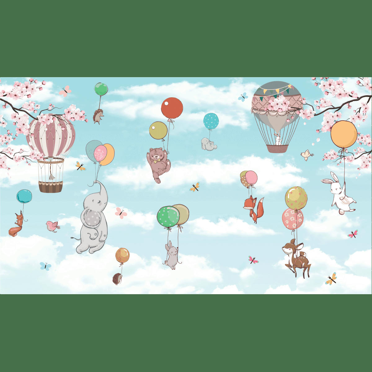 - Papier Peint animaux en plein vol 280x480cm