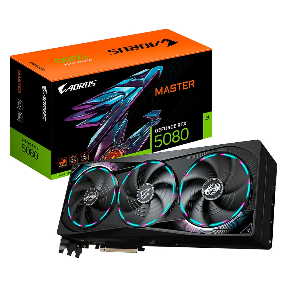 Gigabyte RTX 5080 AORUS MASTER 16GB GDDR7 graphic card